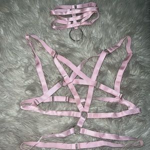 Pink Pentagram Harness Set